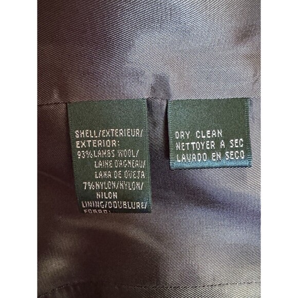 Vintage Lauren Ralph Lauren Women 4P Olive Jacket Blazer Lambswool Preppy - Picture 9 of 13